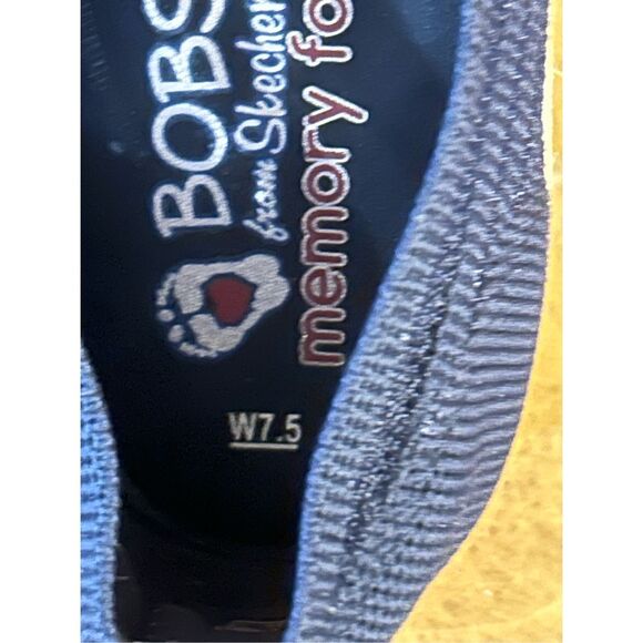 Bobs from Skechers Blue Memory Foam Espadrilles Wedge Slip-On Comfort-Size 7.5 - Picture 8 of 8